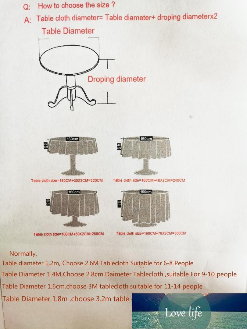 10pcs Polyester Hotel Banquet Tablecloth White round Table Cloth Wedding Table Cover Overlay tapetes nappe tafelkle mariage1