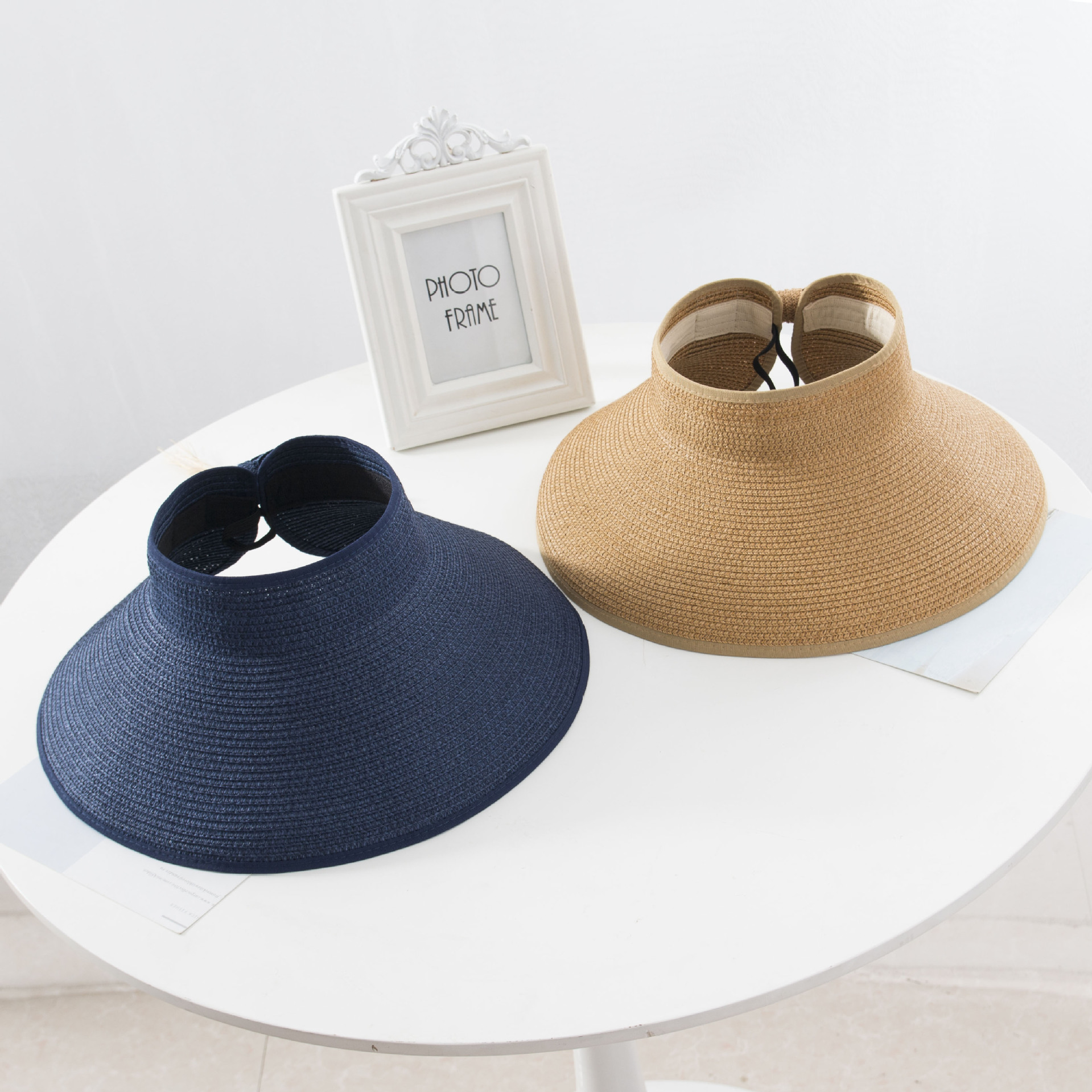 Summer Folding Empty Top Hat Sun Shading Straw Seaside Sun Protection Hat Beach Men and Women Hat Wholesale, Blue;gray
Summer Folding Empty Top Hat Sun Shading Straw Seaside Sun Protection Hat Beach Men and Women Hat Wholesale, Blue;gray