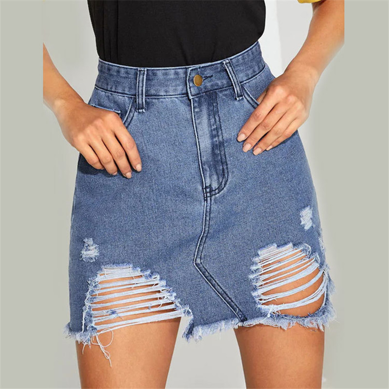 Summer Woman Ripped Denim Skirt Fashion Sexy Jeans Short Skirt Slim Slim Skirt High Quality Female Clothing -XL Dress, Default color
Summer Woman Ripped Denim Skirt Fashion Sexy Jeans Short Skirt Slim Slim Skirt High Quality Female Clothing -XL Dress, Default color