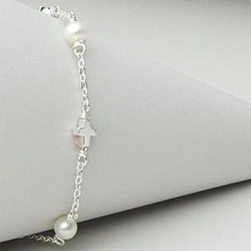 Pendant Necklaces 2021 Fashion Simple Pearl Stainless Steel Cross Necklace Bracelet Cute Children's Jewelry Girl Gift Accessories
Pendant Necklaces 2021 Fashion Simple Pearl Stainless Steel Cross Necklace Bracelet Cute Children's Jewelry Girl Gift Accessories
