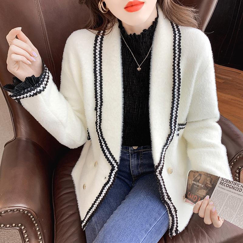 Women's Knits & Tees Jumpers Waterproof Mink Cardigans Jacket Autumn Winter Clothes Women V Long Sleeve Double Breasted Sweater Cashmere Pul, White
Women's Knits & Tees Jumpers Waterproof Mink Cardigans Jacket Autumn Winter Clothes Women V Long Sleeve Double Breasted Sweater Cashmere Pul, White