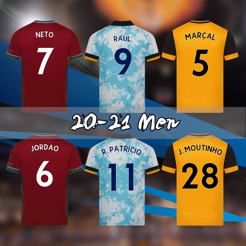 2020 2021 Wolves soccer jersey 20 21 men Willian J. J.MOUTINHO NEVES PODENCE football shirts N.SEMEDO RAUL ADAMA MAILLOTS uniform, Black;yellow
2020 2021 Wolves soccer jersey 20 21 men Willian J. J.MOUTINHO NEVES PODENCE football shirts N.SEMEDO RAUL ADAMA MAILLOTS uniform, Black;yellow