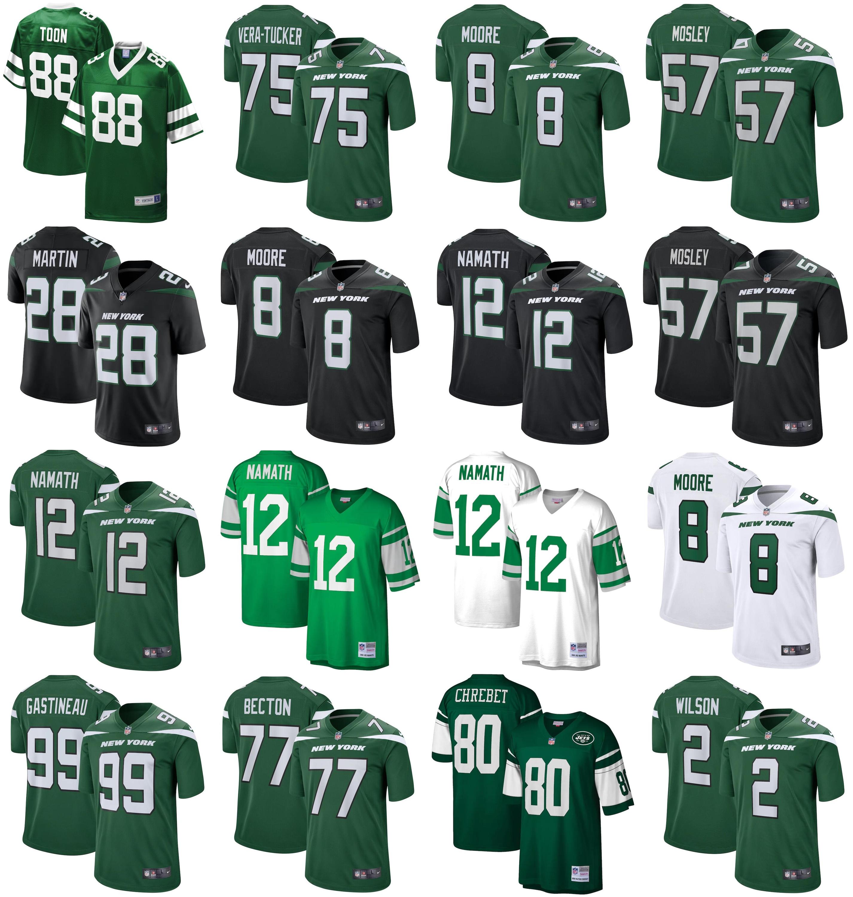 2021 American Football Jerseys New York Jets Jersey Al 80 Toon Zach 2 Wilson Elijah 8 Moore C.J. 57 Mosley Curtis 28 Martin Joe 12 Namath Me, Black;red
2021 American Football Jerseys New York Jets Jersey Al 80 Toon Zach 2 Wilson Elijah 8 Moore C.J. 57 Mosley Curtis 28 Martin Joe 12 Namath Me, Black;red