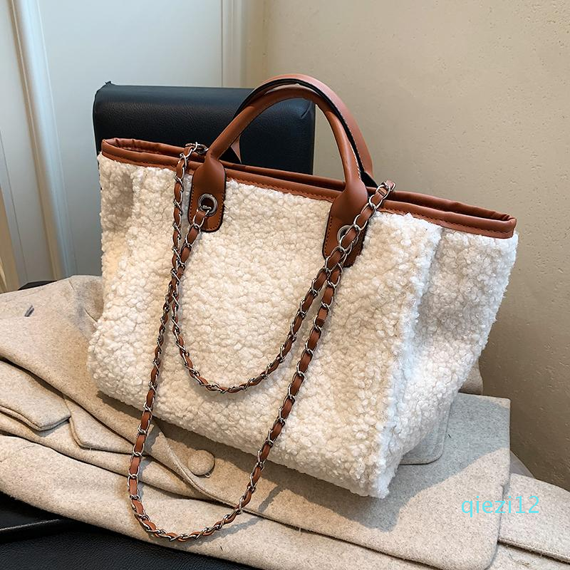 Evening Bags Faux Fur Large Tote Bag 2021 Winter High-quality Soft Plush Women's Designer Handbag Shoulder Messenger, Coffee
Evening Bags Faux Fur Large Tote Bag 2021 Winter High-quality Soft Plush Women's Designer Handbag Shoulder Messenger, Coffee