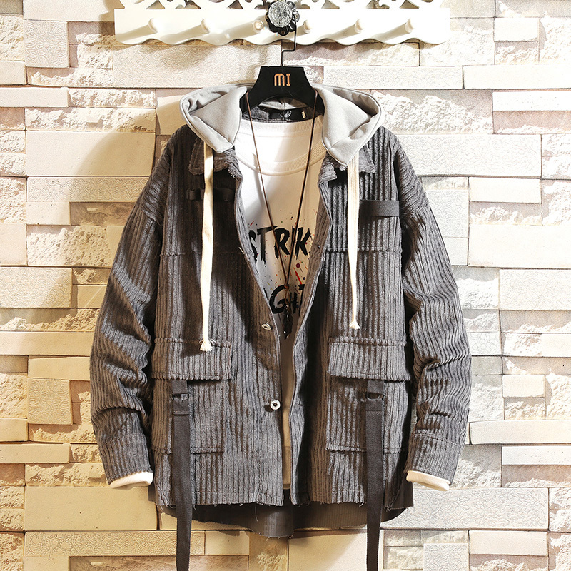 2021 New Bomber Corduroy Jackets Men's Cargo Bigger Pocket Streetwear Korean Casual Autumn Spring Baseball Coats with Hoodies D2ob, W25 b
2021 New Bomber Corduroy Jackets Men's Cargo Bigger Pocket Streetwear Korean Casual Autumn Spring Baseball Coats with Hoodies D2ob, W25 b