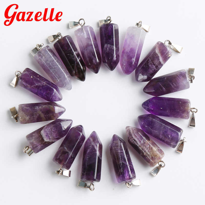 12Pcs Natural Stone Purple Crystal Amethysts Hexagonal Point Pendants Necklaces Water Drop Jewelry Whole Lot, Slivery;golden
12Pcs Natural Stone Purple Crystal Amethysts Hexagonal Point Pendants Necklaces Water Drop Jewelry Whole Lot, Slivery;golden