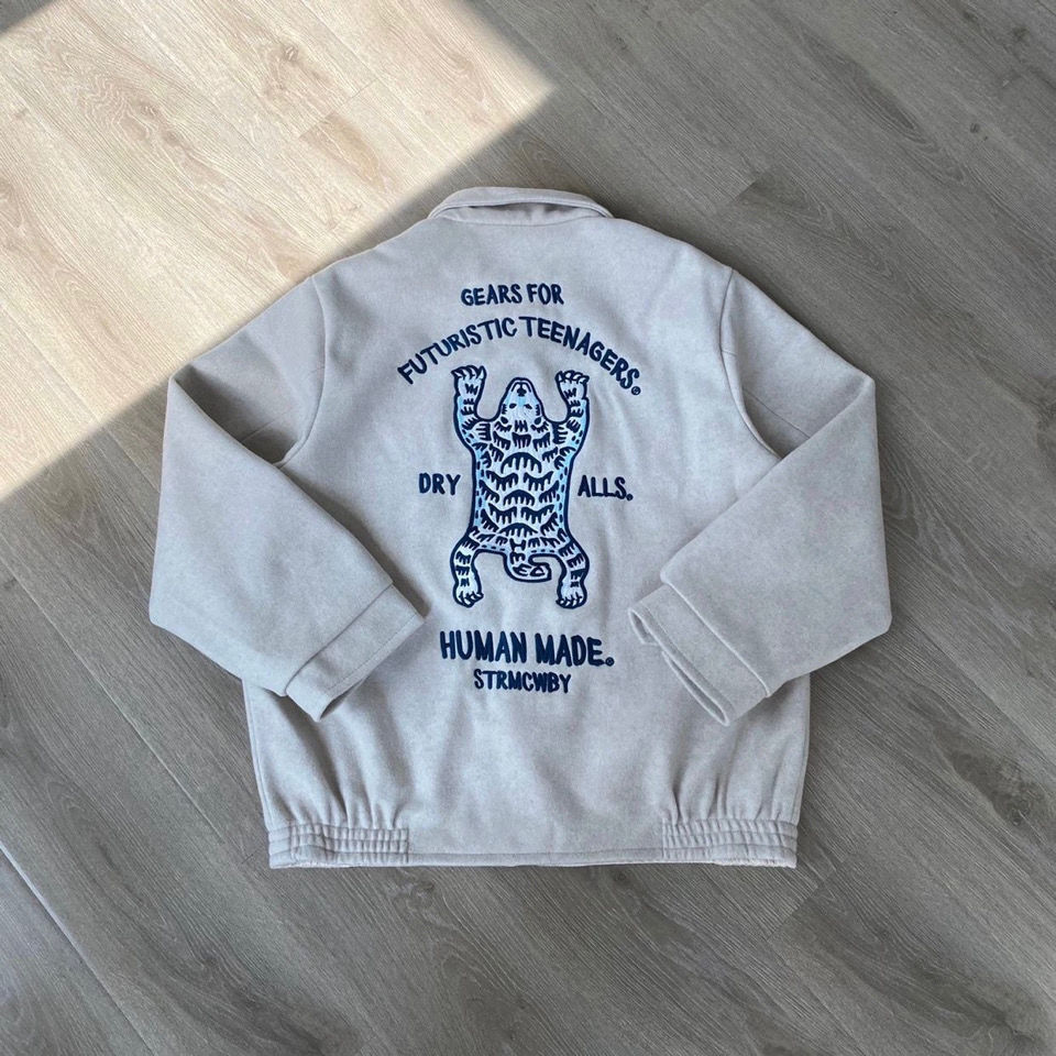 Mens and womens jackets human made souvenir Jacket tooling polar bear woolen cotton coats, Black;brown
Mens and womens jackets human made souvenir Jacket tooling polar bear woolen cotton coats, Black;brown