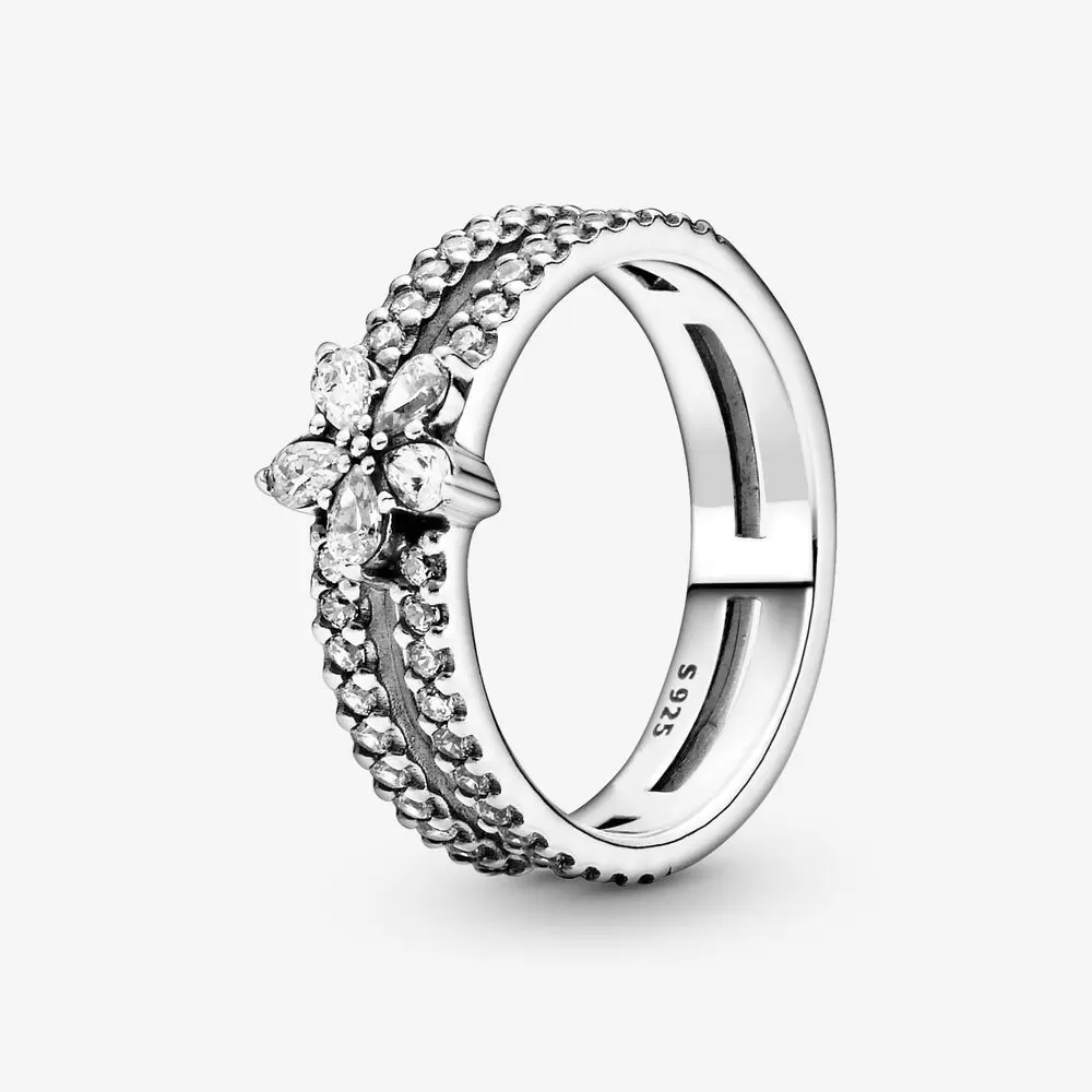 100% 925 Sterling Silver Sparkling Snowflake Double Ring For Pandora Women Wedding Rings Fashion Engagement Jewelry Accessories
100% 925 Sterling Silver Sparkling Snowflake Double Ring For Pandora Women Wedding Rings Fashion Engagement Jewelry Accessories