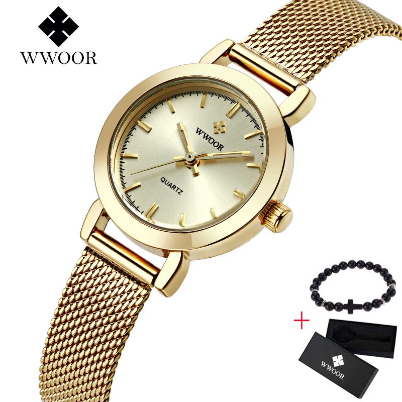 Wristwatches WWOOR Fashion Luxury Ladies Crystal Watch Waterproof Steel Mesh Quartz Women Watches Top Brand Clock Relogio Feminino Free Gift, Gold
Wristwatches WWOOR Fashion Luxury Ladies Crystal Watch Waterproof Steel Mesh Quartz Women Watches Top Brand Clock Relogio Feminino Free Gift, Gold