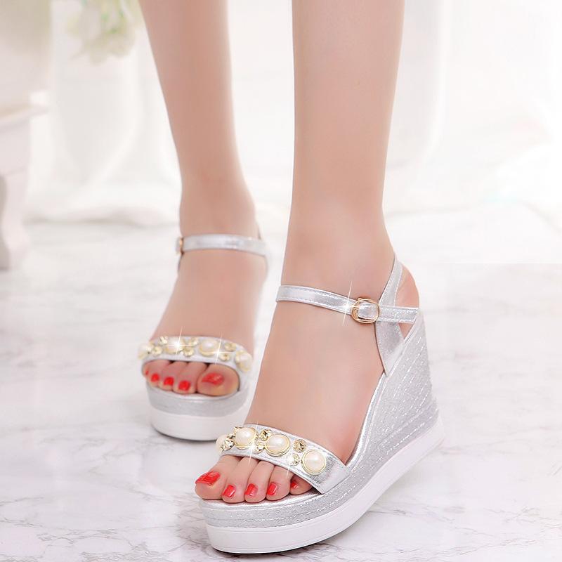 Fashion Sequins 2021 Comfortable Shoes Women Summer Platform Party Dress Sandals For Wedges Shoes Woman Heels 34 35 37 38 39 40, Gold
Fashion Sequins 2021 Comfortable Shoes Women Summer Platform Party Dress Sandals For Wedges Shoes Woman Heels 34 35 37 38 39 40, Gold