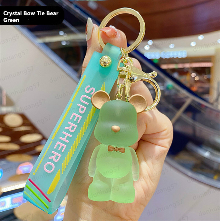 Creative Fashion Cute Transparent Crystal Bow Tie Bear Car Keychain Resin Doll Key chain Couple Bag Pendant, Silver
Creative Fashion Cute Transparent Crystal Bow Tie Bear Car Keychain Resin Doll Key chain Couple Bag Pendant, Silver