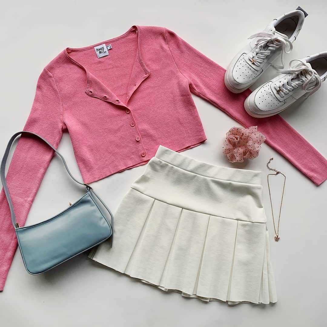 Autumn and Winter Casual Skirt for women Elastic High Waist Pleated Skirt Solid Color Allmatch Pleated Mini Skirt 210306