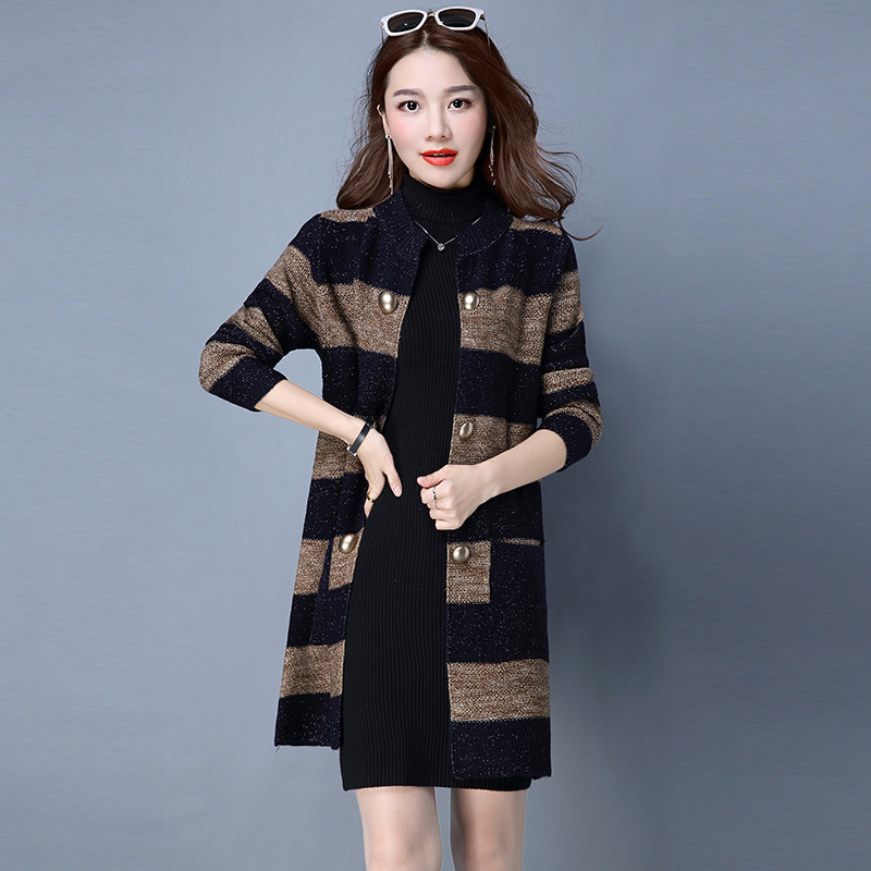 2021 New Spring Autumn Female Cardigan Loose Women Knitted Sweater Fashion Striped Plus Size Casual Womens Sweaters Wxf600 Y63s, Dark blue
2021 New Spring Autumn Female Cardigan Loose Women Knitted Sweater Fashion Striped Plus Size Casual Womens Sweaters Wxf600 Y63s, Dark blue