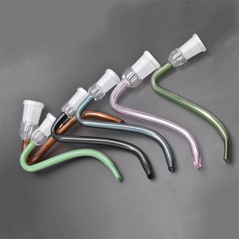 

Colorful J-Hook Adapters 14mm 18mm male female Joint Smoking Accessories For Glass Ash Catcher Water Oil Burner Dab Rigs Bongs