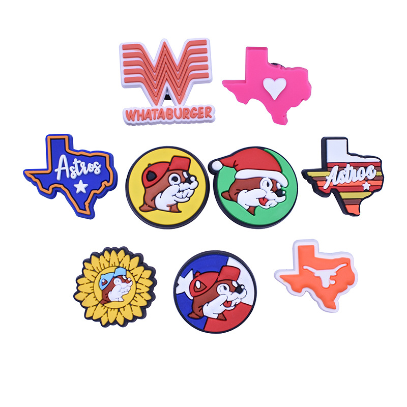 Soft Rubber Texas Shoe Parts Accessories Buckle for Croc Charms Clog Pins Buttons Decoration Charm
Soft Rubber Texas Shoe Parts Accessories Buckle for Croc Charms Clog Pins Buttons Decoration Charm