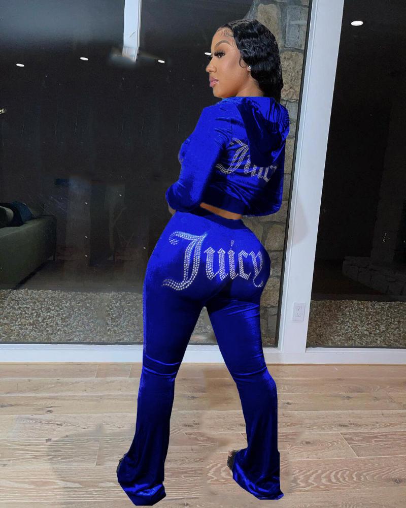 Women's Two Piece Pants Velvet Zipper Sweatshirt And Velour Suit Diamond Letter Leisure Set Tracksuit Warm Jogging Female Crop Top, White
Women's Two Piece Pants Velvet Zipper Sweatshirt And Velour Suit Diamond Letter Leisure Set Tracksuit Warm Jogging Female Crop Top, White
