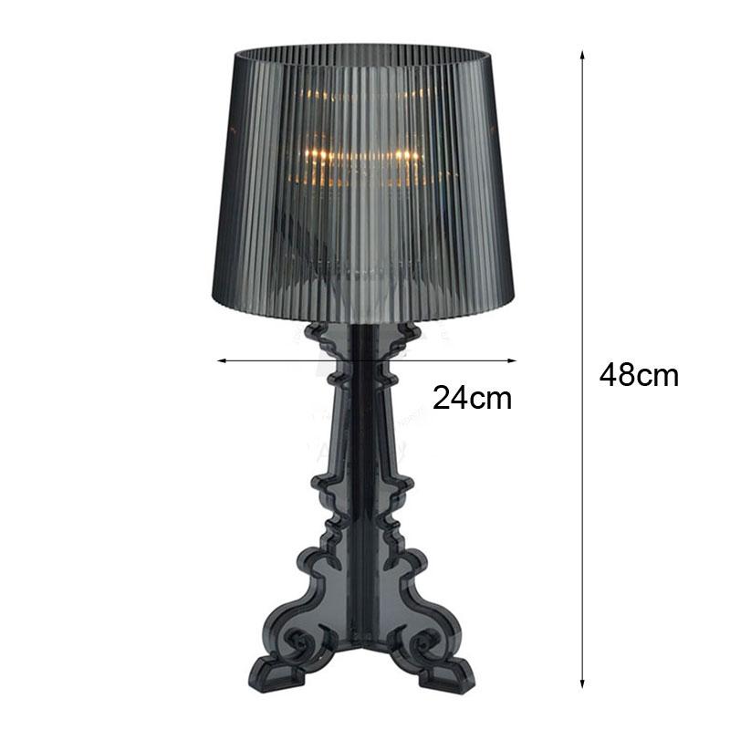 Italy Bourgie Acrylic Table Lamps Modern Simple Ghost Shadow Desk Lamp Home Living Room Bedroom Study Led Stand Light Fixtures