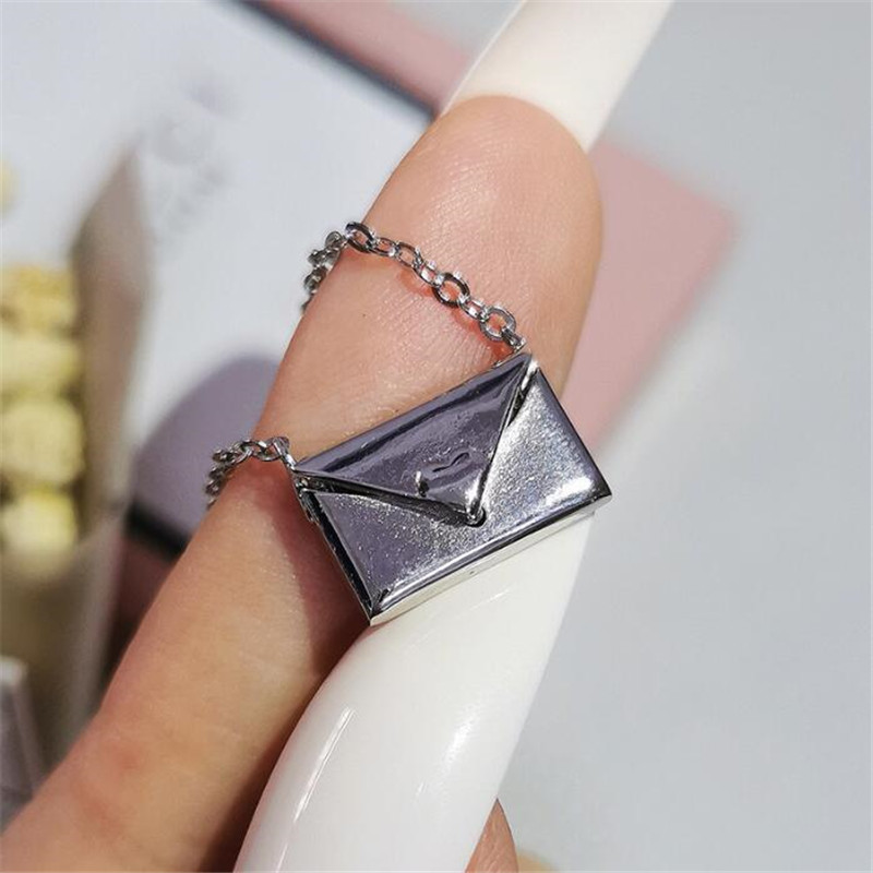 Sterg Sier Envelope Pendant Necklace - Sweet & Chic Gift for Women