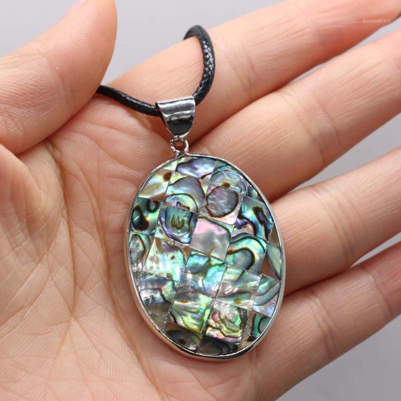 Natural Shell Necklace With Egg-Shaped Abalone Pendant Leather Cord 2MM Charms For Elegant Women Love Romantic Gift Chains
Natural Shell Necklace With Egg-Shaped Abalone Pendant Leather Cord 2MM Charms For Elegant Women Love Romantic Gift Chains