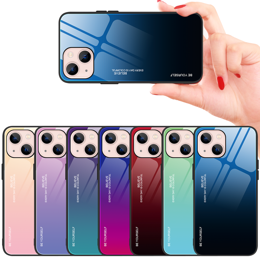 Anti-Scracth Slim Thin Gradient Smooth Tempered Glass Cases For iPhone 13 Pro Max 12 Mini 11 XR XS X 8 7 6 6S Plus, Blue
Anti-Scracth Slim Thin Gradient Smooth Tempered Glass Cases For iPhone 13 Pro Max 12 Mini 11 XR XS X 8 7 6 6S Plus, Blue