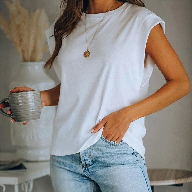New Summer Basic Tees Women Plus Size Black White T-shirts Streetwear O-neck Loose Short Sleeve T Shirt Solid Camisas Mujer T200614
