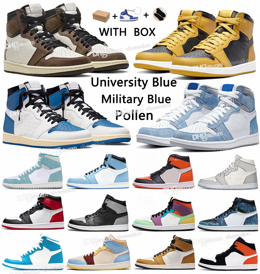 Newest University Blue 1 Basketball shoes 1s High Dark Mocha Electro Orange Military UNC Light Smoke Grey Hyper patent bred royal Pollen rea
Newest University Blue 1 Basketball shoes 1s High Dark Mocha Electro Orange Military UNC Light Smoke Grey Hyper patent bred royal Pollen rea