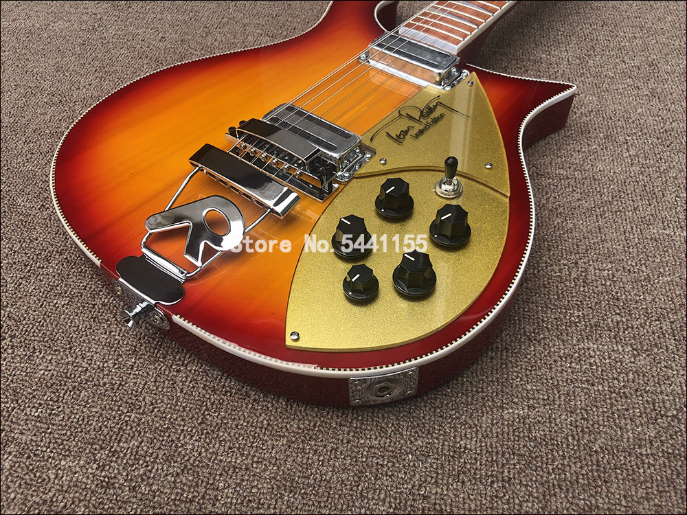 660 12 Strings Cherry Sunburst Fire glo Tom Petty Electric Guitar Gloss Varnish Red Fingerboard, Checkerboard Binding, Gold Sparkle Pickguard, Vintage Tuners
660 12 Strings Cherry Sunburst Fire glo Tom Petty Electric Guitar Gloss Varnish Red Fingerboard, Checkerboard Binding, Gold Sparkle Pickguard, Vintage Tuners