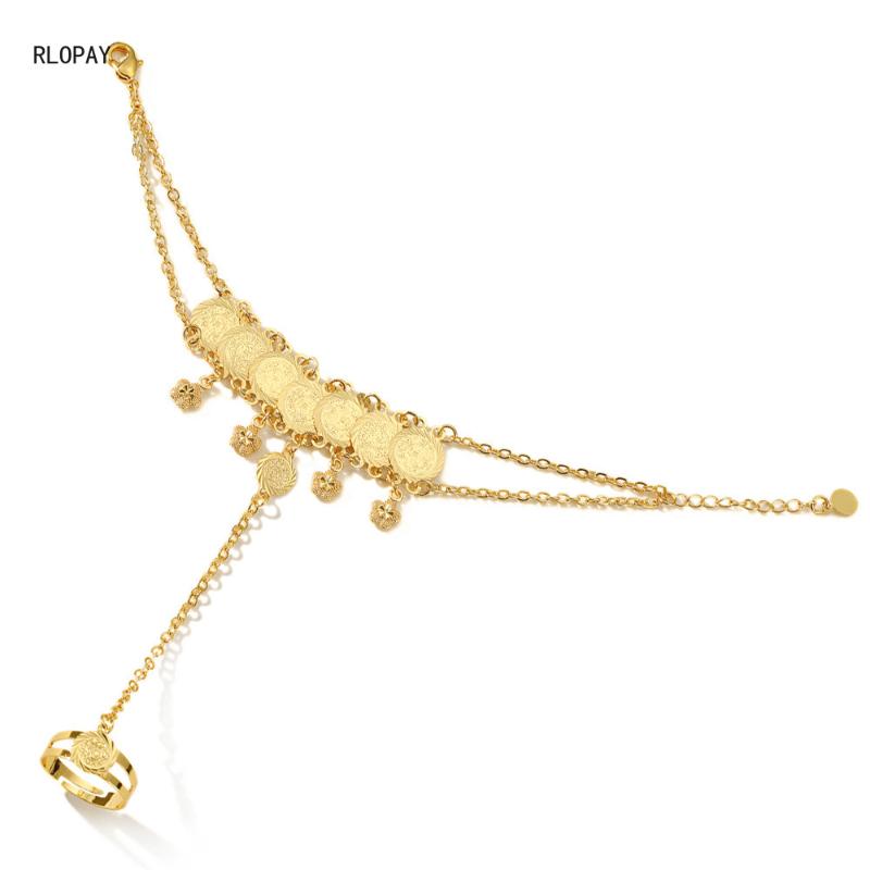 Bangle Ethnic Charm Bracelet With Rings For Bridal In Gold Middle East Trendy Hand Bangles Arabic Coin Jewelry
Bangle Ethnic Charm Bracelet With Rings For Bridal In Gold Middle East Trendy Hand Bangles Arabic Coin Jewelry