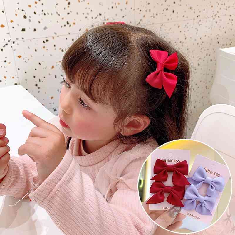 Hair Accessories Bow Headdress Children's pin Cute Princess Korean Net Red Girl's Clip