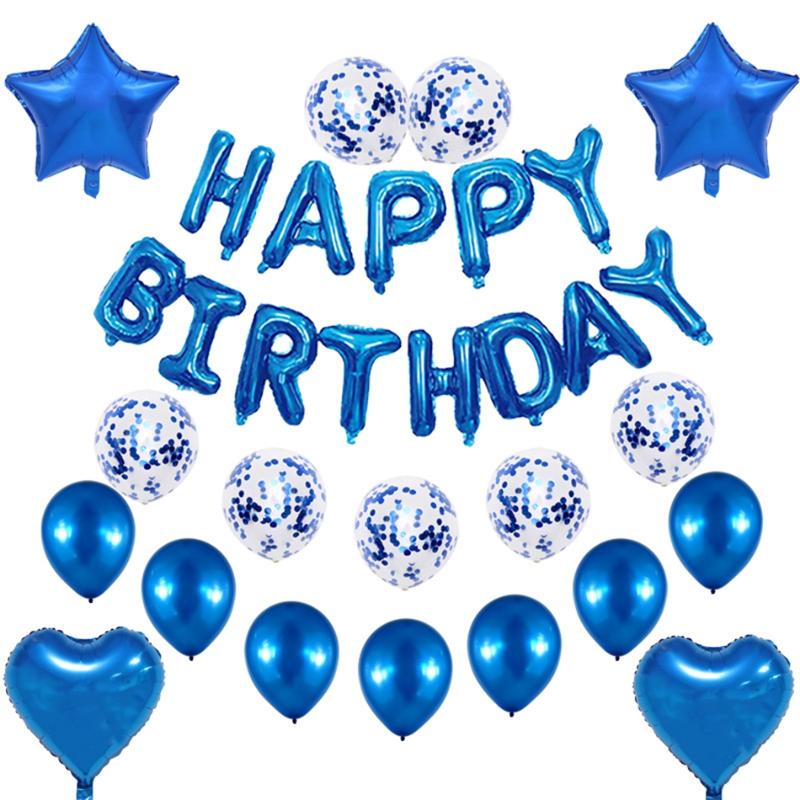 Party Decoration 31pcs Blue Latex Balloons Set With Confetti Kids Letter Happy Birthday Pastel Colour Wedding
Party Decoration 31pcs Blue Latex Balloons Set With Confetti Kids Letter Happy Birthday Pastel Colour Wedding