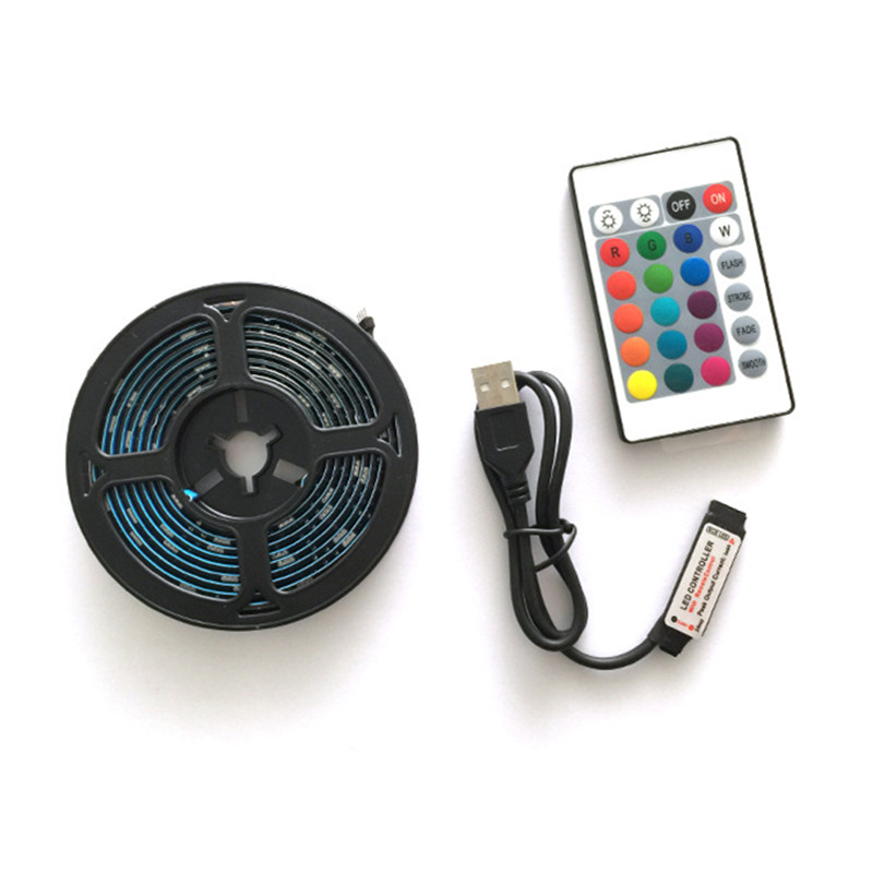 1-30M LED Strip Light USB Bluetooth 5050/2835 RGB Lights SMD DC5V Flexible LEDs Lamp Tape Ribbon TV Desktop Screen BackLight Diode D2.5