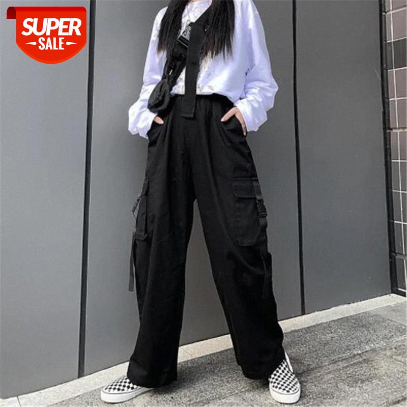 S-3XL Plus Size Long Pants Women Casual High Waist Cargo Pants Women Loose Solid Black Trousers Pockets Elastic Waist Bottoms #1N5m, Black;white
S-3XL Plus Size Long Pants Women Casual High Waist Cargo Pants Women Loose Solid Black Trousers Pockets Elastic Waist Bottoms #1N5m, Black;white