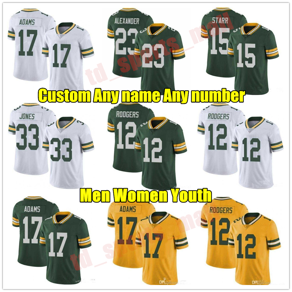 12 Aaron Rodgers custom Davante Adams Aaron Jones Football Bart Starr Darnell Savage Jr Jerseys Brett Favre Rashan Gary David Bakhtiari, As shown in illustration
12 Aaron Rodgers custom Davante Adams Aaron Jones Football Bart Starr Darnell Savage Jr Jerseys Brett Favre Rashan Gary David Bakhtiari, As shown in illustration