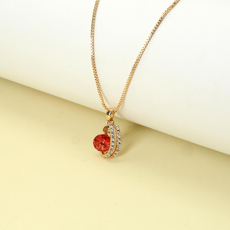 Chokers Exquisite Beauty Geometric Red Crystal Zircon Pendant Necklace For Women Fashion Elegant Clavicle Chain Wedding Jewelry Gifts
Chokers Exquisite Beauty Geometric Red Crystal Zircon Pendant Necklace For Women Fashion Elegant Clavicle Chain Wedding Jewelry Gifts