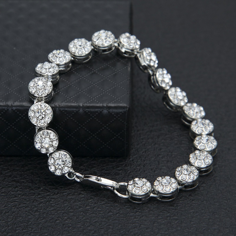 Iced Out Gold Chain Bracelet For Mens Hip Hop Bracelets Jewelry Round Single Row Rhinestone Bracelets
Iced Out Gold Chain Bracelet For Mens Hip Hop Bracelets Jewelry Round Single Row Rhinestone Bracelets