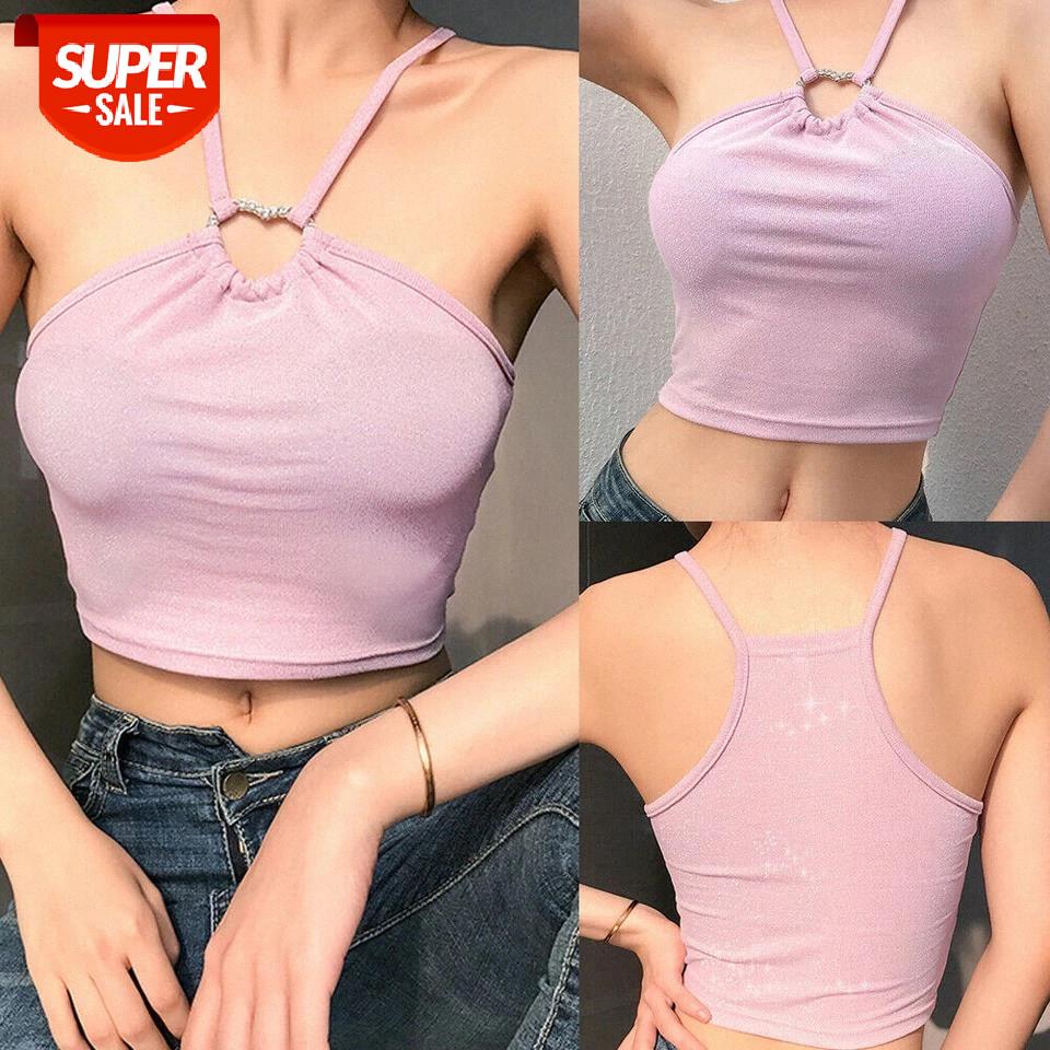 Hirigin Women Halter Neck Heart Hook Bling Bright Silk Criss-Cross Cami Sleeveless Crop Top Backless Party Clubwear Casual #Bv9d, White
Hirigin Women Halter Neck Heart Hook Bling Bright Silk Criss-Cross Cami Sleeveless Crop Top Backless Party Clubwear Casual #Bv9d, White