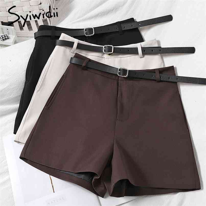 Fashion Sashes High Waist Women's Shorts Button Up Zipper Casual Solid Black Apricot Clothing Spring Summer Korean 210607, Beige
Fashion Sashes High Waist Women's Shorts Button Up Zipper Casual Solid Black Apricot Clothing Spring Summer Korean 210607, Beige
