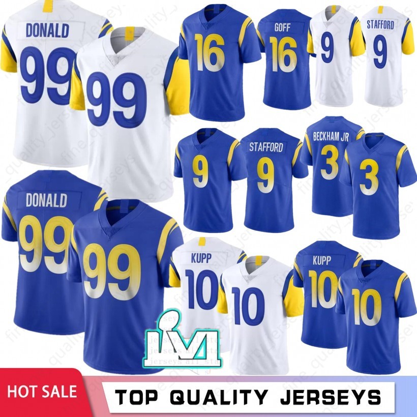 99 Aaron Donald 3 Odell Beckham Jr. Men Football Jerseys 5 Jalen Ramsey 10 Cooper Kupp 9 Matthew Stafford 2 Robert Woods 2022 Stock S-XXXL, Gongyang
99 Aaron Donald 3 Odell Beckham Jr. Men Football Jerseys 5 Jalen Ramsey 10 Cooper Kupp 9 Matthew Stafford 2 Robert Woods 2022 Stock S-XXXL, Gongyang