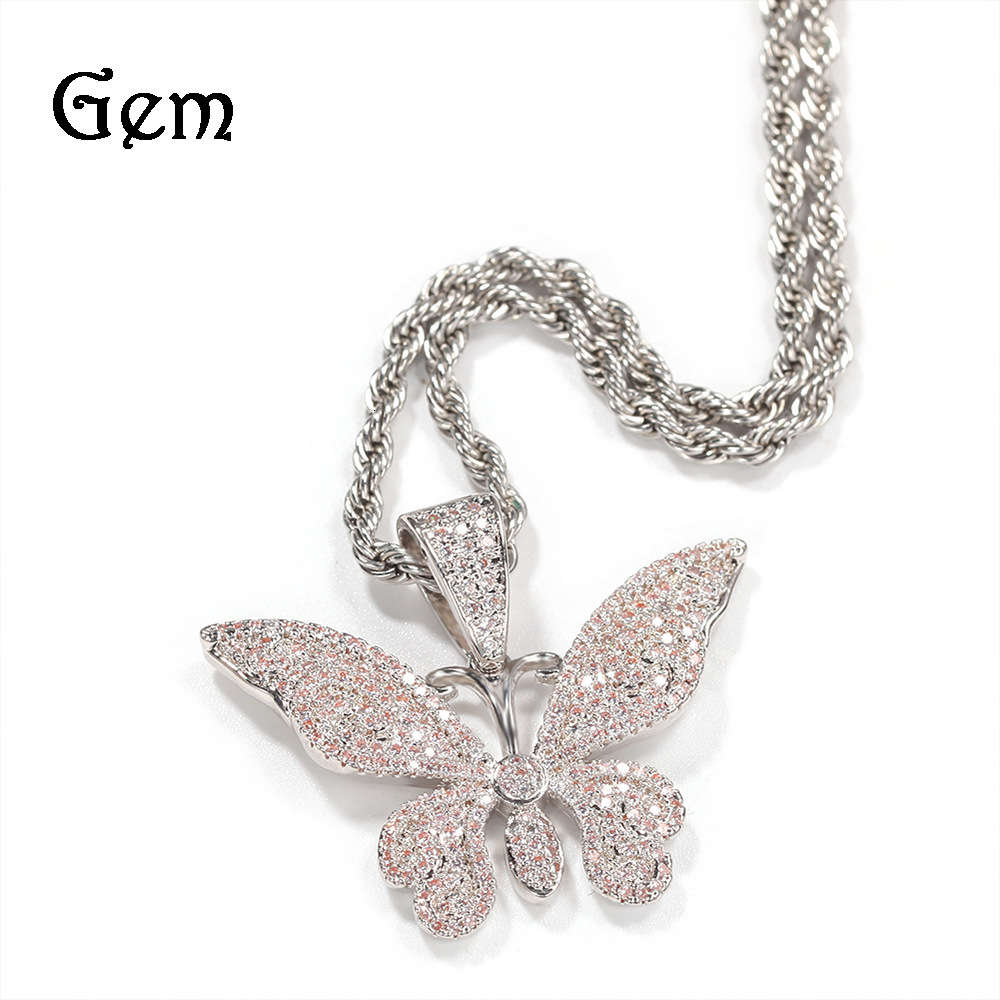 Trendy new diamond butterfly Cuba chain necklace niche design hip hop metal sweater chain jewelry
Trendy new diamond butterfly Cuba chain necklace niche design hip hop metal sweater chain jewelry