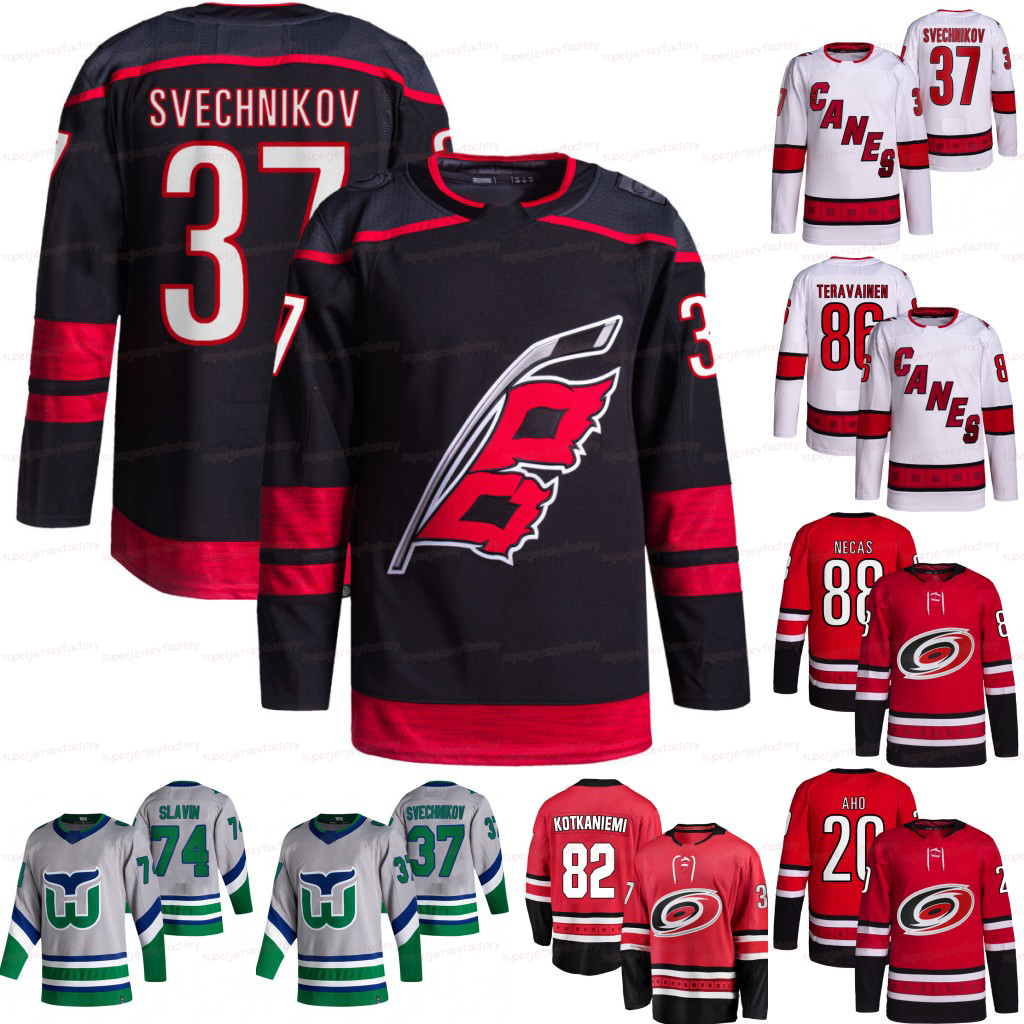 37 Andrei Svechnikov Carolina Hurricanes Jersey Jesperi Kotkaniemi Tony DeAngelo Brady Skjei Staal Jesper Fast Sebastian Aho Frederik Andersen Teuvo Teravainen, Men reverse retro jersey
37 Andrei Svechnikov Carolina Hurricanes Jersey Jesperi Kotkaniemi Tony DeAngelo Brady Skjei Staal Jesper Fast Sebastian Aho Frederik Andersen Teuvo Teravainen, Men reverse retro jersey