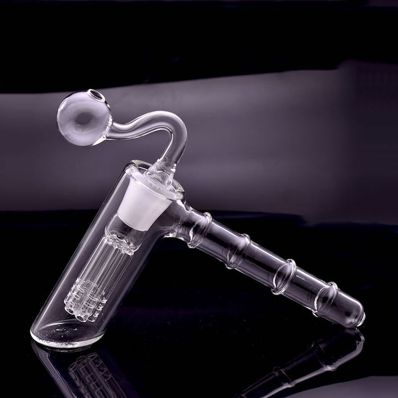 Mini 18mm joint Glass Hammer Bongs 6 Arm Percolator Portable Smoking pipes bubbler Glass recycler Bongs with male glass oil burner pipe
Mini 18mm joint Glass Hammer Bongs 6 Arm Percolator Portable Smoking pipes bubbler Glass recycler Bongs with male glass oil burner pipe