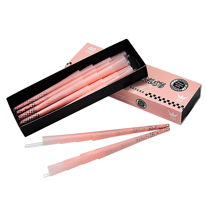 Smoking Cigarette Rolling Paper Booklet Lady Hornet 40 Cones Per Pack king size Natural Unrefined Pink Tobacco Roll Papers
Smoking Cigarette Rolling Paper Booklet Lady Hornet 40 Cones Per Pack king size Natural Unrefined Pink Tobacco Roll Papers