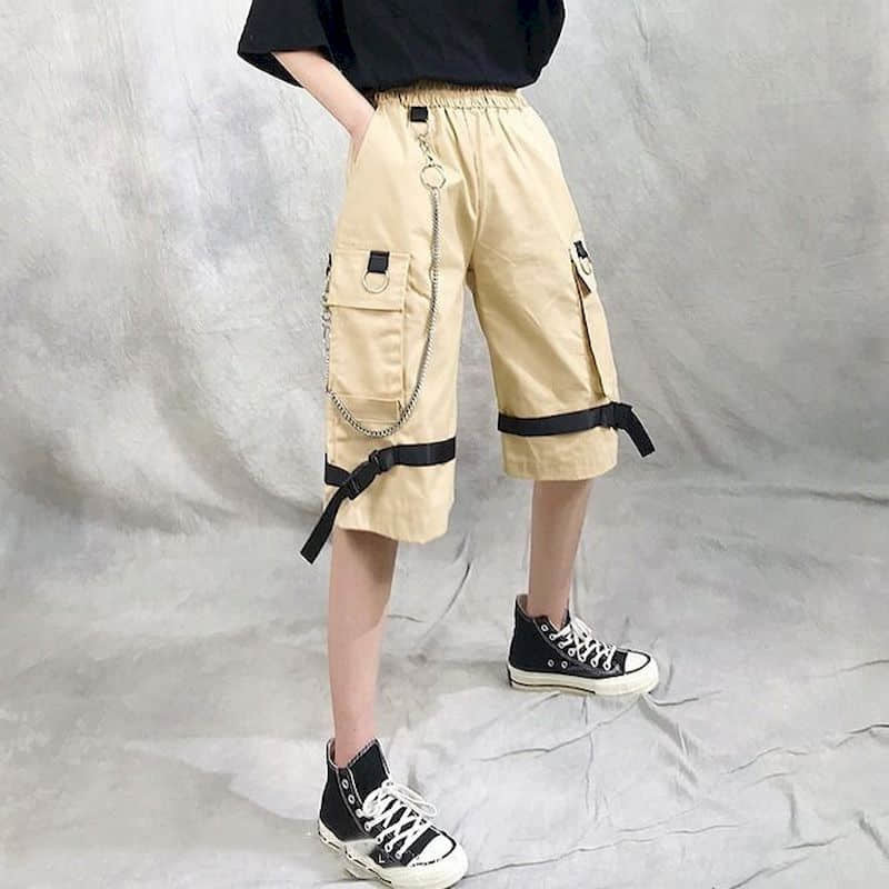 women's will see wild korean overalls casual hip-hop student shorts loose in a straight line of five-point streetwear pants ceqh, White;black
women's will see wild korean overalls casual hip-hop student shorts loose in a straight line of five-point streetwear pants ceqh, White;black