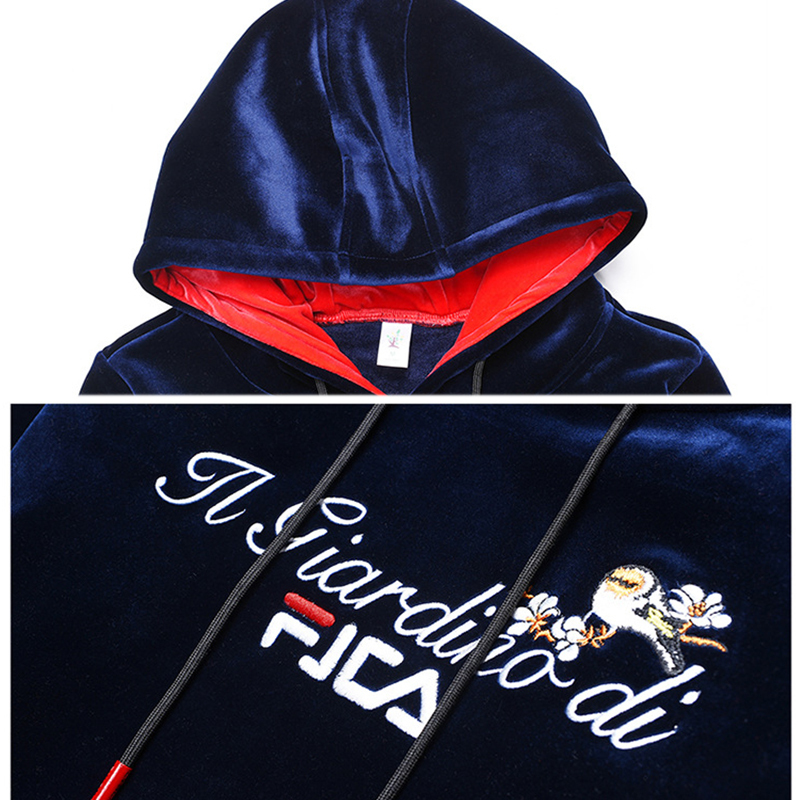 3XL plus size long sleeve velvet thicked long-lenght hoodie coat women sportwear autumn winter pullovers pocket weatshirt 201102