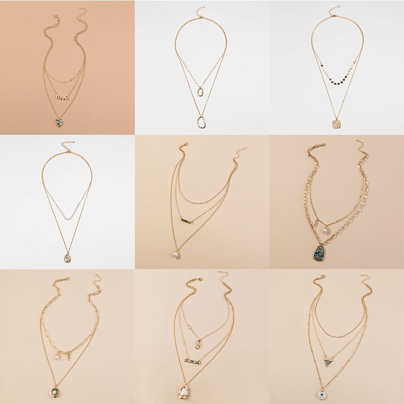 Chains Arrival 2021 Fashion Modern Necklace Two Layers Round Necklaces Gold Color Choker Jewelry For Women
Chains Arrival 2021 Fashion Modern Necklace Two Layers Round Necklaces Gold Color Choker Jewelry For Women