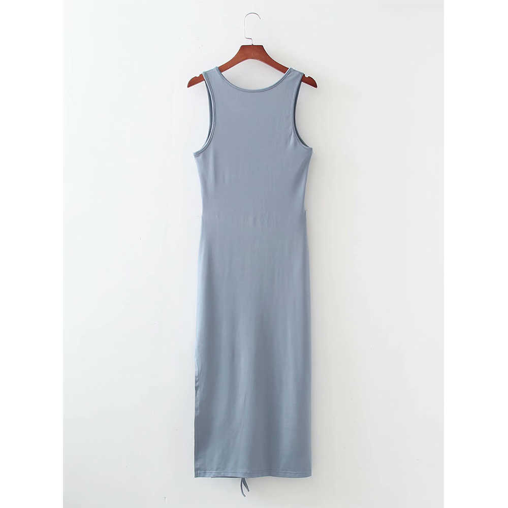 Dress Women Elegant Fashion Chic Lady Waistless Maxi Dress Woman Prom Dresses Summer 210709