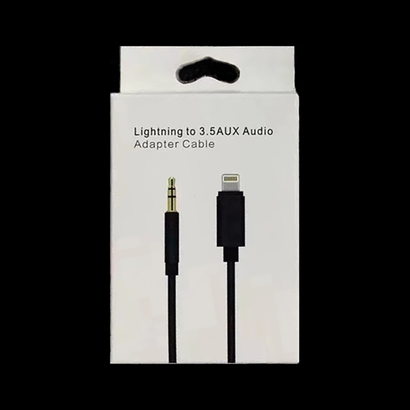 Car Audio 1m 3FT Cable Lightning To 3.5mm Male Jack Aux Headphone Cables Converter for iphone 7 8 X 11 12 Pro XS Max with Retail Box
Car Audio 1m 3FT Cable Lightning To 3.5mm Male Jack Aux Headphone Cables Converter for iphone 7 8 X 11 12 Pro XS Max with Retail Box