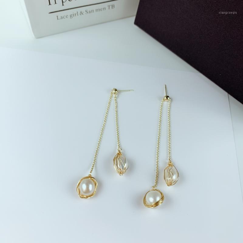 Freshwater Pearl Jewelry Wild Temperament Designer Hand-made Light Luxury Earrings Long Tassel Dangle & Chandelier, Silver
Freshwater Pearl Jewelry Wild Temperament Designer Hand-made Light Luxury Earrings Long Tassel Dangle & Chandelier, Silver