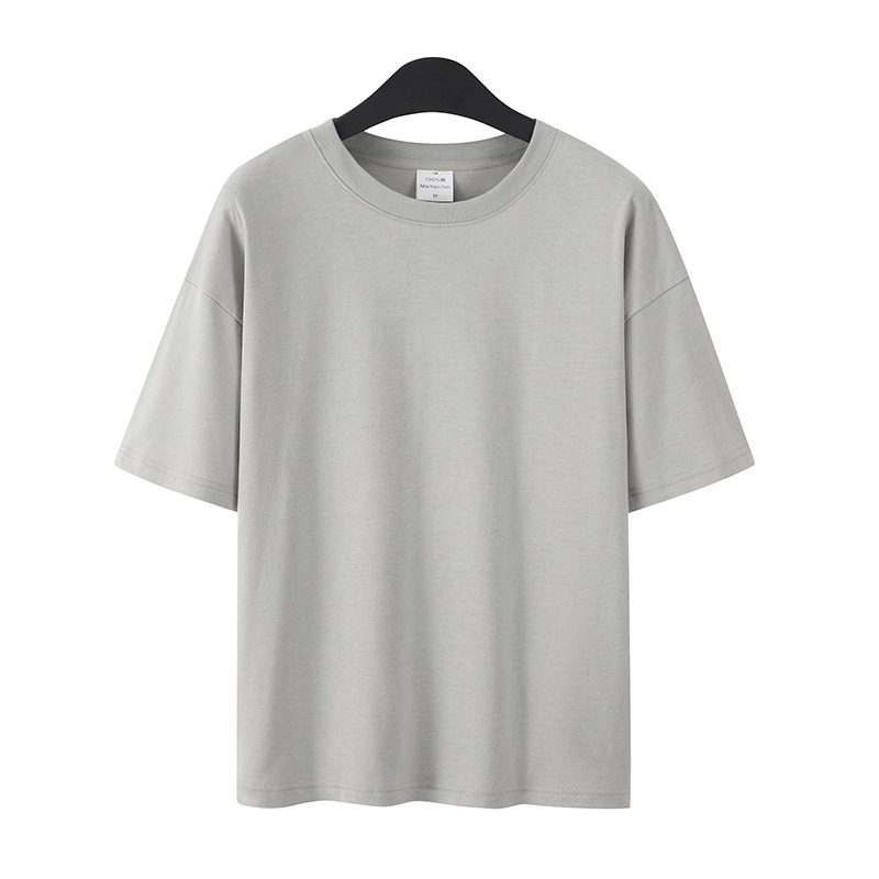 Summer T-Shirts Women Short Sleeve Lovers T shirt 100% Cotton Loose Lady Tops Tees Casual Solid Color Plus Size White 210306