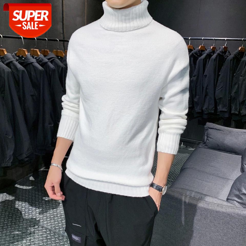 Thick Warm Turtleneck Sweater Men Autumn Winter Slim Fit Knitwear Brand Mens Sweaters Solid Color Long Sleeve pullover men S-2XL #p69z, White;black 
Thick Warm Turtleneck Sweater Men Autumn Winter Slim Fit Knitwear Brand Mens Sweaters Solid Color Long Sleeve pullover men S-2XL #p69z, White;black